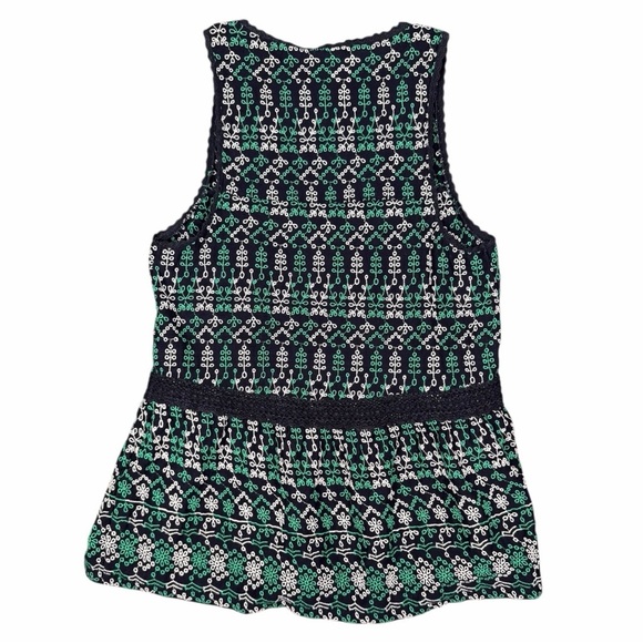 Anthropologie Maeve Women's Sleeveless Cammie Embroidered Peplum Top In Size S - Picture 5 of 9